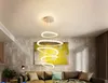 2019 Ny stil LED -monterad ljus akrylring ytmonterad lampa fixtur för hembelysning vardagsrum233v