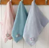 Cute child kids towel cotton children wipe towel cartoon embroidered wash face hand cloth mushroom flower pattern soft soft absorbent small