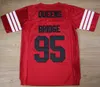Prodigy 95 Hennessy Queens Bridge Movie voetbalshirt Rood genaaide truien dubbele gestikte naam en nummer