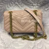 Äkta läderdesigner lyxig axelväska kärlek hjärta v vågmönster satchel handväskor purses kedja handväska crossbody handväska lady tygväskor storlek 22 cm 5 färger