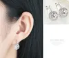 Nouvelle Arrivée Argent Couleur Forme Ronde Plein D'amour Dangle Boucles D'oreilles Pour Les Femmes De Mode Bijoux Marée De Mariage Femmes Designer Boucles D'oreilles