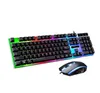 G21 tangentbord musuppsättning färgglad bakgrundsbelyst standard tangentbord 104 nycklar trådbundna USB ergonomiska spel tangentbord och mus D29284O