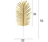 Artificial Gold Tropical Palm Leaves Simulation Leaves Multi Plant Leaves for Hawaiian Theme Party Wedding Decorations DIY Photo Props