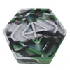 Hexagon Silicone Ashtray, Pyramid Tap Tray with Compartments for Holding Coils, Lighters, Pens, Papers
