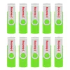 J_Boxing Green 10PCS 8GB OTG USB 2.0 Flash Drive Swivel Thumb Drives Memory Stick Pen Storage för dator Android Smartphone Tablet MacBook