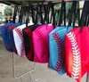 9 stylów Torba na płótnie Baseball Torba Torby sportowe Moda torba softballowa Piłka nożna Koszykówka Bawełniana Płótno Torba