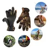 Камуфляжные рыболовные перчатки с тремя пальцами, нескользящие, водонепроницаемые, для кемпинга, пешего туризма, стрельбы, верховой езды, охоты Spor1853012