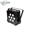 Professional Portable Dj Lights Disco Equipment 7pcs 7x18w RGBWAU 6in1 wireless Led Par Bar Stage Lighting