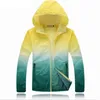 Veste d'escalade légère en plein air, couleurs dégradées, Camping UV unisexe, coupe-vent de voyage, manteau de protection solaire