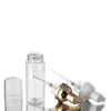 60 ml weiße, durchsichtige Kunststoff-Schaumflasche mit Gold-/Silber-/Roségold-Pumpe, leerer, nachfüllbarer Reise-Seifenschaumspender