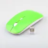 Ультратиновая беспроводная мышь с 24 ГГц оптической компьютерной игры лазер мыши с USB -приемником Mause для ноутбука MacBook Mac Mice2240856