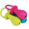 Drôle animaux chien chiot bouche mordant sucette jouet chat balle dents jouet PVC mâcher son chiens jouer chercher grincement jouets fournitures pour animaux de compagnie6608356