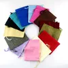 9x12cm Hessian Jute Gifts Bags Bracelet Earring Necklace Storage Bag Double Drawstring Colorful Jewelry Packing Bags Linen Gift Pouches