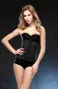 Corsetto nero Shaper del corpo tranier all'ingrosso della vita del lattice che dimagrisce il corsetto Shaperwear delle donne