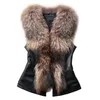 Gilet da donna 2021 Chic Lady Faux Vest Pelly Gilet Inverno Autunno Senza Maniche Outwear Cappotto casual