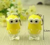 Arrival Minion LED Gadget Keychain Key Chain Ring Kevin Bob Flashlight Torch Sound Toy Despicable Me Kids Christmas Promotion Gift