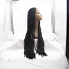 Витая синтетическая кружева передний парик длинный синтетический толстый полный крутящий парик синтетический черный микроплетный парик для чернокожих женщин