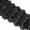 Extension de cheveux humains en vrac brésilien naturel cuticule noire alignée 8 à 32 pouces en gros 100g crépus bouclés vague profonde