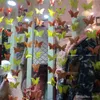 Shop Mall fönster hängande prydnad dra blomma papper sträng färgglada fjäril papper barn rum bröllop dekorera födelsedagsfest 3 5yjc1