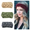 10st Stickade virkade huvudband Kvinnor Vinter Mode Varm Headwrap Hårband Turban Ear Warmer Beanie Cap Headbands Hair Tillbehör