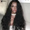 Deep Part Water Wavy Human Hair Wigs 136 Wet and Wavy Lace Front Wigs Brazilian Lace Frontal Wig Pre Plucked Bleached Knots9061204