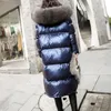 Women's Parkas Spring Winter Fashion female Long Coat Warm Brightness Outwear With Fur Collar Hooded Cotton Coats Parka