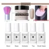 8PC / SET Dips Nail Dip System Nail Art Dip med Dip Base Activator Flytande gelfärg Naturlig torr utan lampa