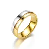 Stal nierdzewna Zespół pierścionkowy Diamond Wedding Pierścionki zaręczynowe dla kobiet mężczyzn Prezent biżuterii mody