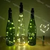 LED Strings Holiday Warm White Silver 10LED 20LED Wine Lights Cork Shape Glass Bottle Stopper Lamp Christmas Garlands Decor EUB9012343