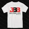 Fashion Men's White Black Grey T-shirt Ball Basketball Full Cotton Short Sleeved Loose BBB Male t shirt Tees Printed Logos Size S-4XL