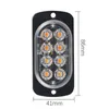 12-24V Cruck Car 8 LED Flash 24W Luzes de aviso de emergência estroboscópicos