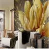 papel pintado moderno de la pintura al óleo salón alivio flor de oro 3D estéreo fondo de la pared de TV intermitente