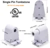 Single Pin FA8 Tombstone Non-Shunted T8 T10 T12 Holder LED Socket Lamphållar Bashållare för 8ft fluorescerande rörljus eftermontering av glödlampor fixturer