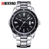 CWP Curren Fashion Business Wristwatch Casual Military Quartz Sports Men's Watch Full Steel Calendar Man Clock Relogio Masculino