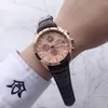 Las mejores marcas de relojes para hombre, cronómetro, todas las esferas funcionan con correa de cuero genuino, relojes de pulsera para hombre, esfera de 42 mm, reloj de moda de lujo para regalo de Navidad para hombre, orologio di lusso