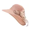 Летняя шляпа женская соломенная кепка из рафии женская шляпа от солнца с большими полями Forgirlbeach морские пляжные шляпы для женщин гибкие женские E39532586