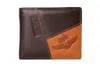 Men Genuine Leather Retro Short Bifold Wallet Top Quality Cowhide Coin luxury men purse Money Clips Slim Vintage Design Purse New style v