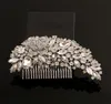 New Bride Jewelry Silver Crystal Flower Bride Headdress Soft Chain Wedding Hair Ornaments Decorated Headpieces