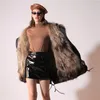 OftBuy Real Fur Coat Winter Jacket Women long Parka防水ビッグナチュラルアライグマファーカラーフード厚い暖かい本物のキツネの毛皮ライナー