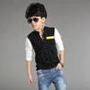 Children039s desgaste camisetas de verão meninos grandes algodão puro crianças bolinhas manga comprida tops 414 idades roupas 8 a 122905215