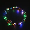 LED Işık Çiçek Çelenkler Bohemia Stil Düğün Gelin Çocuklar Şapkalar Dekor Glow Çiçek Taç Beach Holiday Garland Sıcak Satış 2 6xf YY