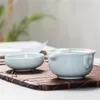 Högkvalitativ elegant Gaiwan Celadon 3D -karp Kung Fu Tea Set inkluderar 1 tekanna 1 TEACUP Vacker och enkel tekanna Kettle -preferens