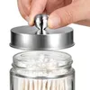 Mason Jar Badrum Tillbehör Lock Set (4st) - Krukan ingår ej - Tvål Dispenser Lid Tandborste Hållare Apothecary Storage Jars Leds Iia154