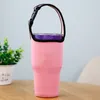 neoprene handheld cup cover solid color 30oz tumbler water bottle sleeve carrier travel mug holder bag case pouch warmer thermal cover