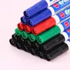 Stationary Water Based Marking Pens Drawing Pen Markers Black Red Blue 10 PCs Easy Erasing for Office School Students Teachers Clerks