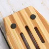 Natural Bamboo Soap Dishes Tray Holder Wash Shower Storage Bath Plate Case Bathroom Kitchen Accessories