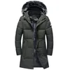 Männer Trenchcoats 2023 Winter Männer Casual Lange Dicke Jacken Herren Outwear Winddicht Pelz Kragen Verdicken Warme Parkas 4XL Kleidung Abrigo Hombre