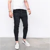 CYSINCOS 2018 New Spring Autumn Long Pencil Pants Casual Slim Jeans Mens Brands Fit Slim Trousers Elastic Waist Male Pantalones