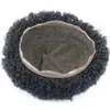 10 mm Curly 360 Wave Human Haipe Toupee Germania Caselatura a pizzo completo Sistema per capelli uomini per capelli217t
