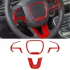 4PCS ABS Steering Wheel Trim Emblem Kit Sticker Decoration Cover for Dodge Charger 2015+ Interior Accessories